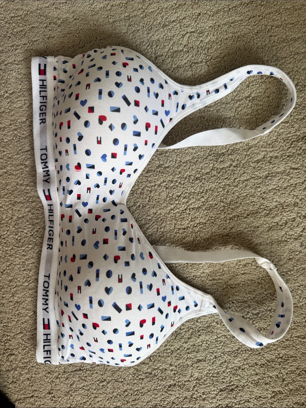 Tommy Hilfiger Cotton White Bra Top